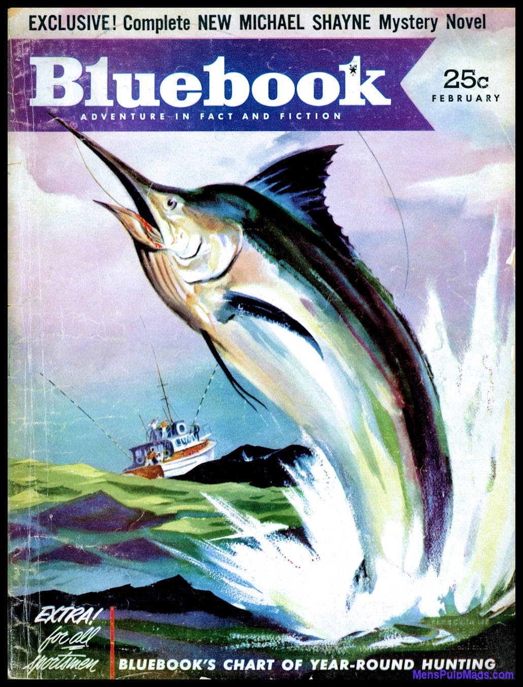 Mike Shayne in men's adventure magazines – Part 1: “The Naked Frame” in  BLUEBOOK, Feb. 1953 - The Men's Adventure Magazines Blog