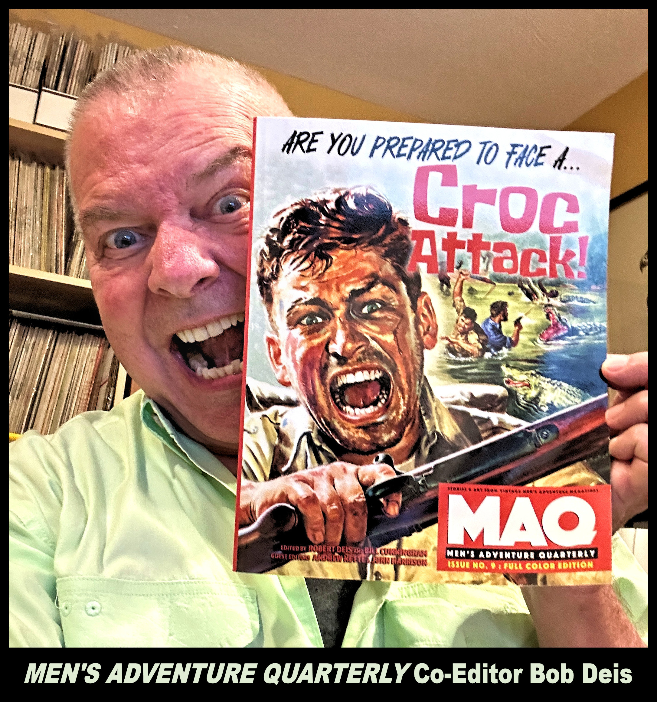 The MEN'S ADVENTURE QUARTERLY #9—the “Croc Attack” issue, Preview